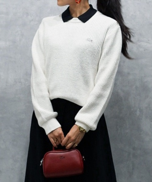 LACOSTE（ラコステ） セーター ニット ローゲージ バスケット編み