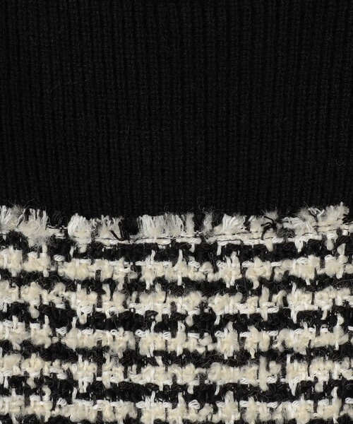 Ballsey（ボールジィ） ワンピース ニットコンビツイード フレンチ