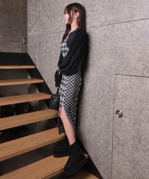 LIP SERVICE（リップサービス） ワンピース 「WEB限定」フェザー