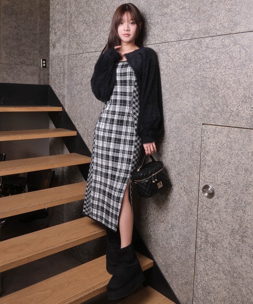 LIP SERVICE（リップサービス） ワンピース 「WEB限定」フェザー