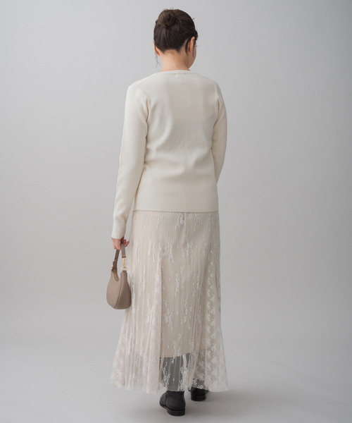 IENA（イエナ） スカート 「追加」トリミングレーススカート
