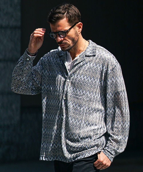 joker（ジョーカー） シャツ バルファレース長袖総柄シャツ メンズ