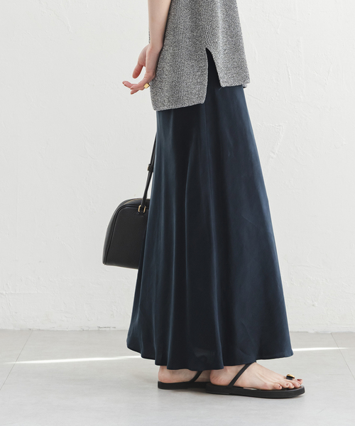 NOBLE（ノーブル） スカート 「追加2」キュプラナローAラインスカート