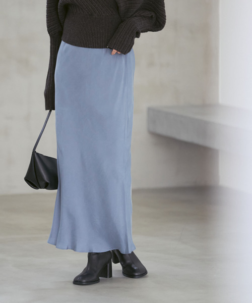 NOBLE（ノーブル） スカート 「追加2」キュプラナローAラインスカート