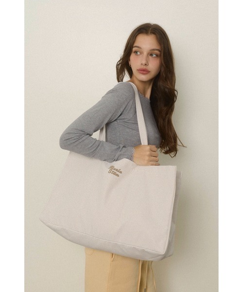 ALEXIA STAM（アリシアスタン） トートバッグ Stripe Tote Bag