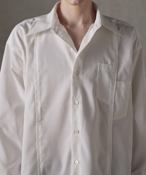 GRANCY シャツ 「GRANCY」Damage Docking DesignShirt / ダメージ