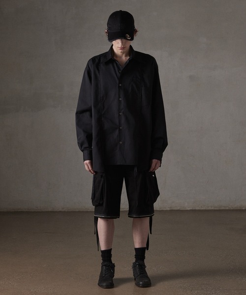 GRANCY シャツ 「GRANCY」Damage Docking DesignShirt / ダメージ