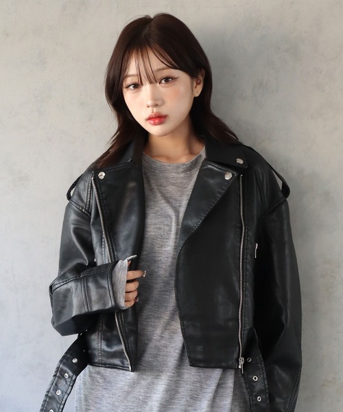 BARELY BLUE レザージャケット ライダース 「 BARELY BLUE / ベアリー