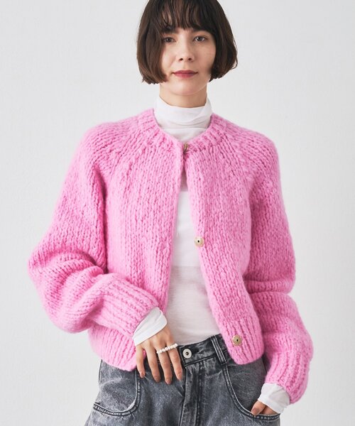 Whim Gazette（ウィム ガゼット） カーディガン ハンドニット