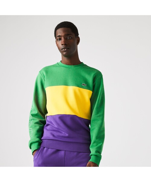 LACOSTE（ラコステ） トレーナー スウェット カラーブロッククルー