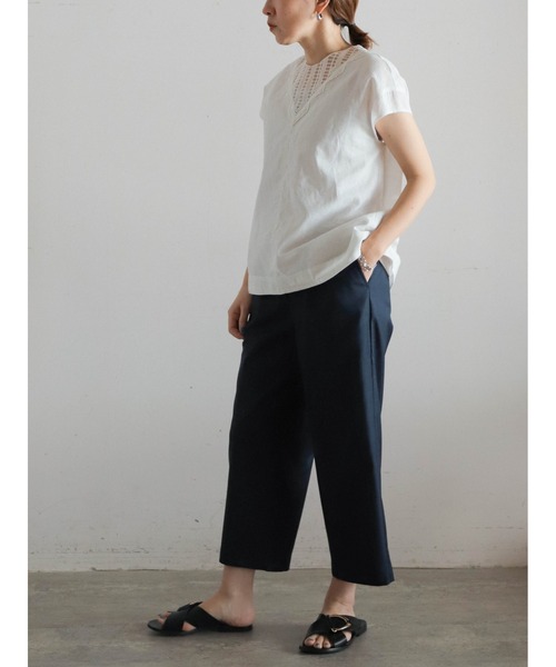 FIL DE FER（フィルデフェール） パンツ TRスパン 8分丈パンツ