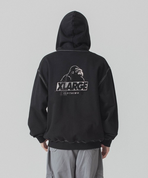 XLARGE（エクストラ ラージ） パーカー RHINESTONE OG ZIP HOODED