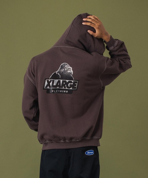 XLARGE（エクストラ ラージ） パーカー RHINESTONE OG ZIP HOODED