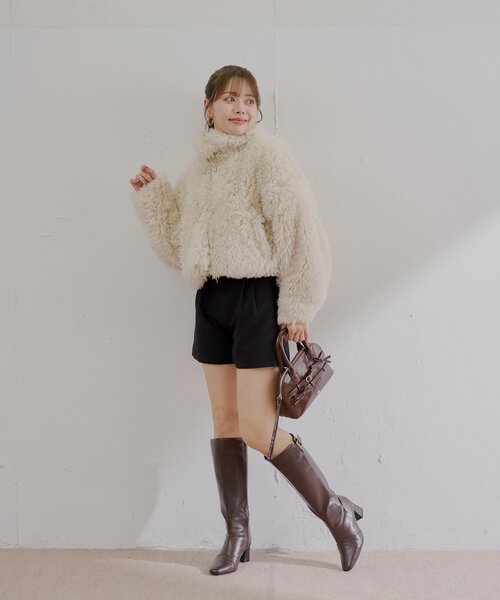 Chico（チコ） コート アウター 「REVIVAL」プードルコート レディース