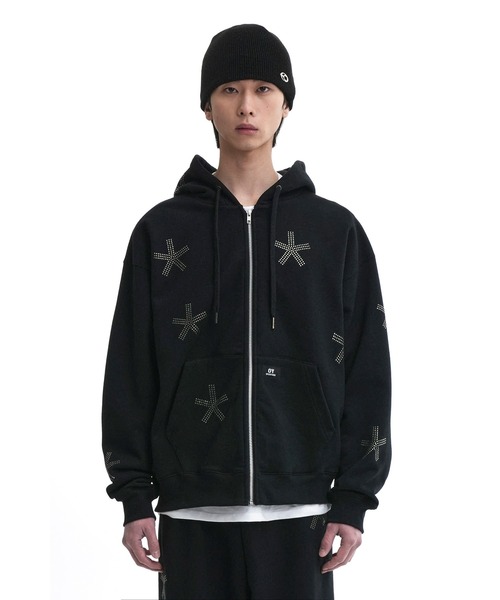 OY（オーワイ） パーカー S.R STONE HOODIE ZIP-UP/ストーンデザイン