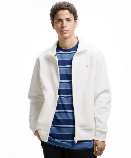 LACOSTE（ラコステ） カーディガン 鹿の子ダブルジップ ハイネック