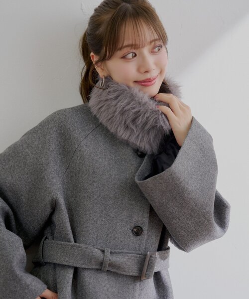 Chico（チコ） コート アウター 「WEB限定/REVIVAL」ファー取り外し