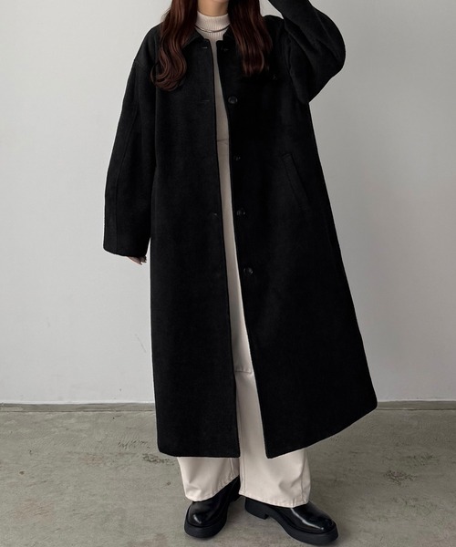 callautia（カラウティア） ステンカラーコート コート ボリューム