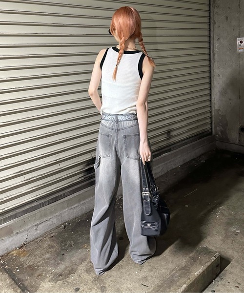 sedacle girl（セダクルガール） タンクトップ ノースリーブ リンガー