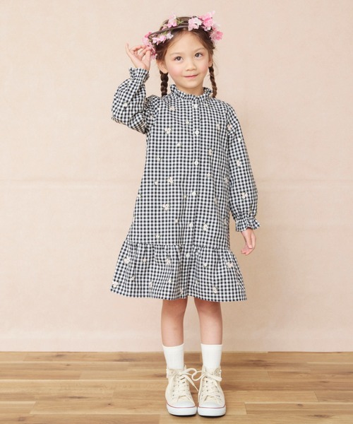 branshes（ブランシェス） ワンピース 「おそろい」さくら刺繍