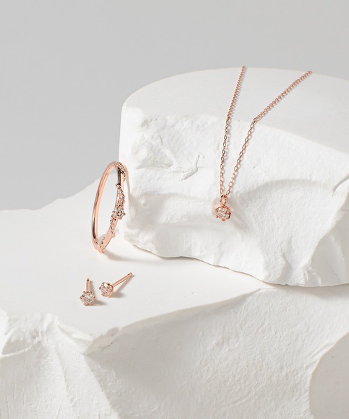 ESTELLE（エステール） ネックレス K10 ピンクゴールド ダイヤモンド