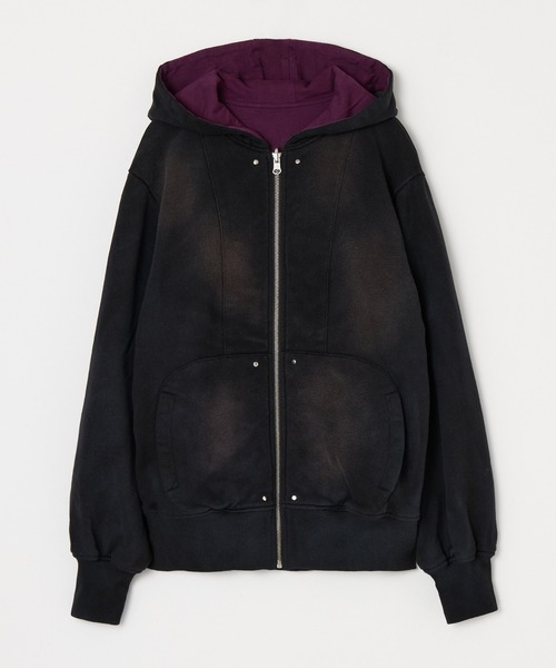 BEEDEN パーカー BLEACH DYE REVERSIBLE PARKER レディース : ZOZOTOWN