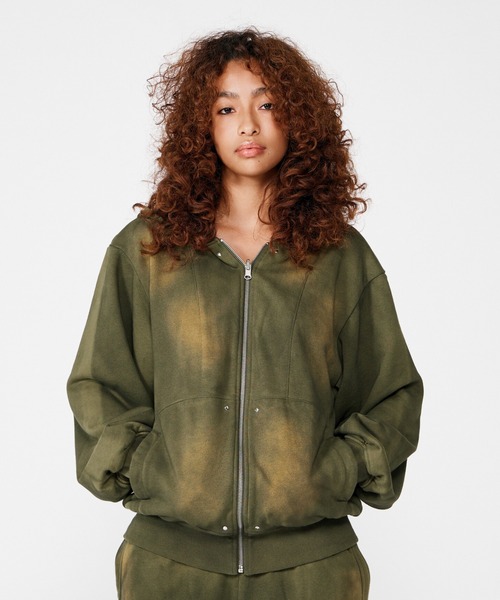 BEEDEN パーカー BLEACH DYE REVERSIBLE PARKER レディース : ZOZOTOWN