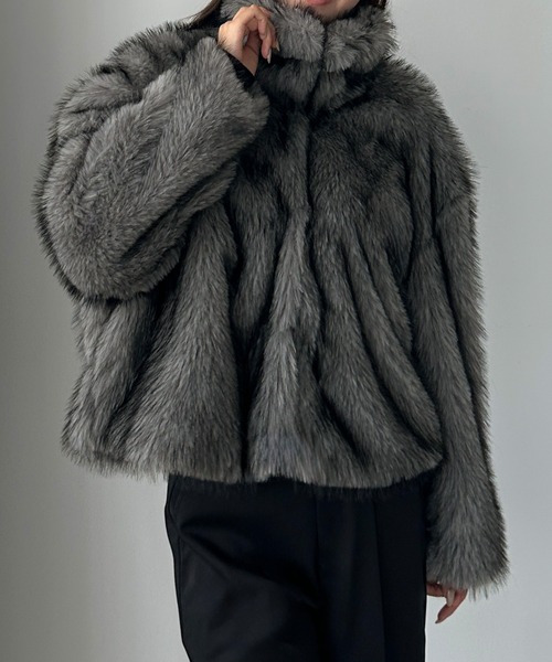 Louere（ルエレ） ステンカラーコート コート 2wayカラーフェイク