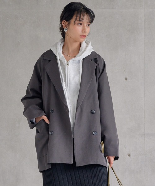 ジャケット テーラードジャケット オーバーサイズ ダブルテーラード