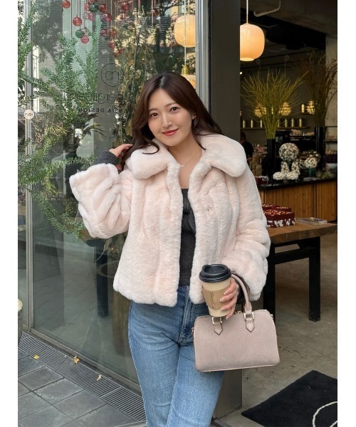 Her lip to コート アウター Winter Love Faux Fur Coat レディース