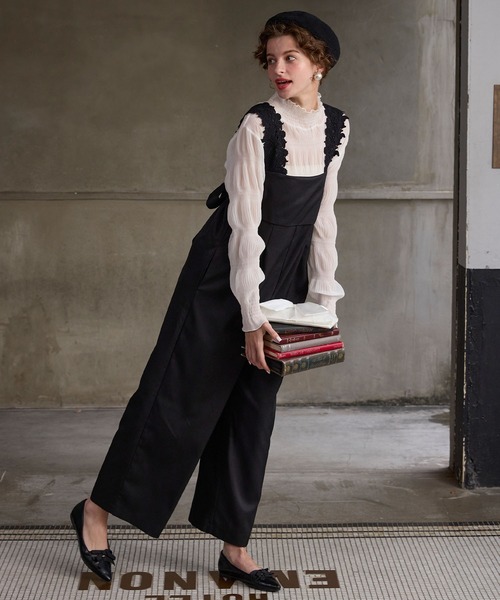 BONLECILL noir オールインワン 「BONLECILL noir」レースショルダー