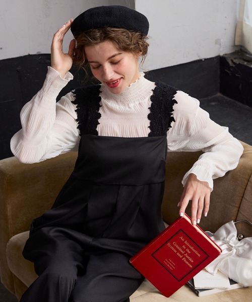 BONLECILL noir オールインワン 「BONLECILL noir」レースショルダー