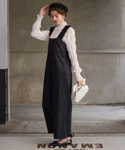 BONLECILL noir オールインワン 「BONLECILL noir」レースショルダー