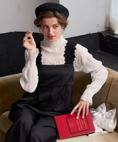 BONLECILL noir オールインワン 「BONLECILL noir」レースショルダー