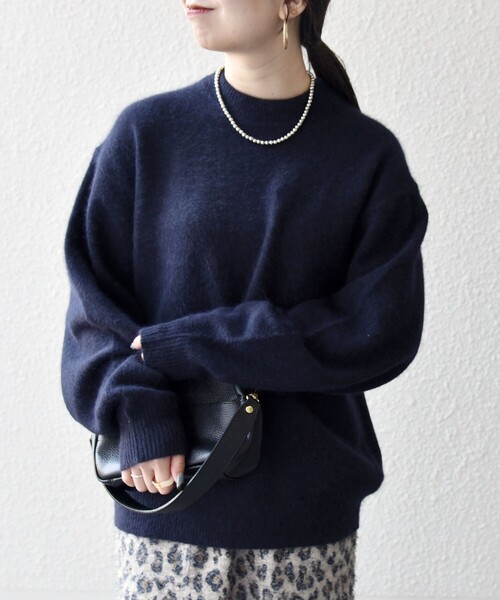 SHIPS any セーター ニット any: LOUNGE FOX シャギー セミモック