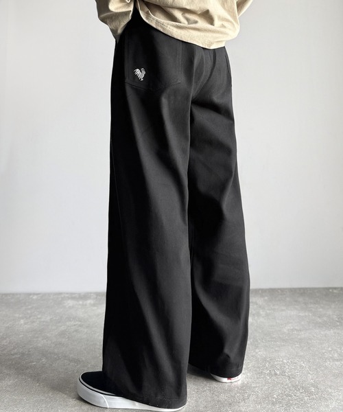 Classical Origin チノパン 綿100％ インツータック仕様 ワイド