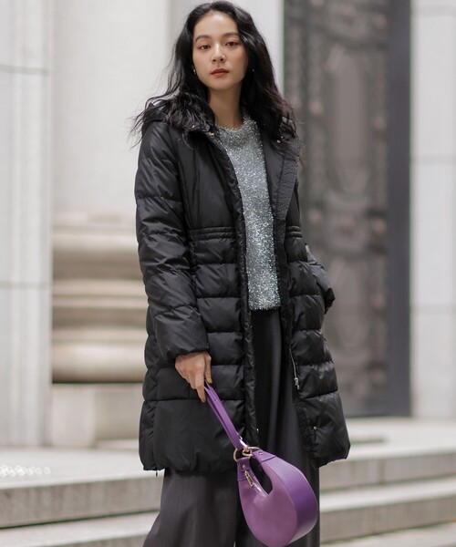 組曲（KUMIKYOKU） ダウンコート ダウンジャケット ライトタフタロング