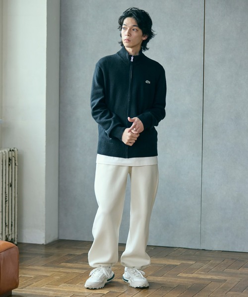 LACOSTE（ラコステ） セーター ニット ハイネックフルジップ ウール