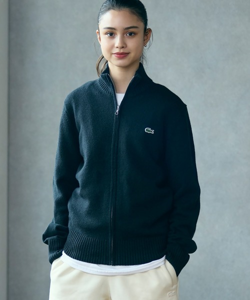 LACOSTE（ラコステ） セーター ニット ハイネックフルジップ ウール