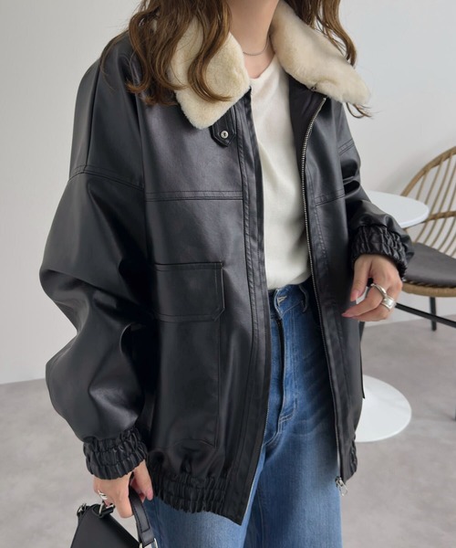 KOBE LETTUCE（神戸レタス） ブルゾン アウター ファー襟付2Way