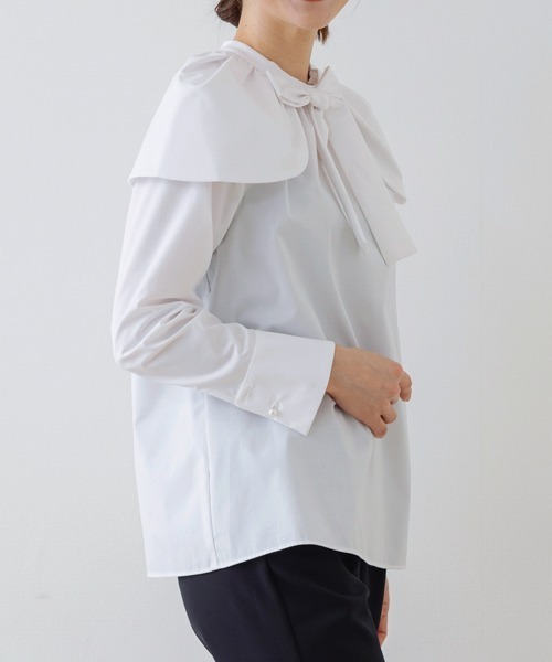 Sono（ソーノ） ブラウス シャツ 「SONO/ソーノ」リボンタイ ペタル