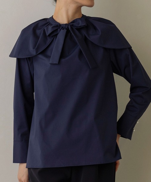 Sono（ソーノ） ブラウス シャツ 「SONO/ソーノ」リボンタイ ペタル