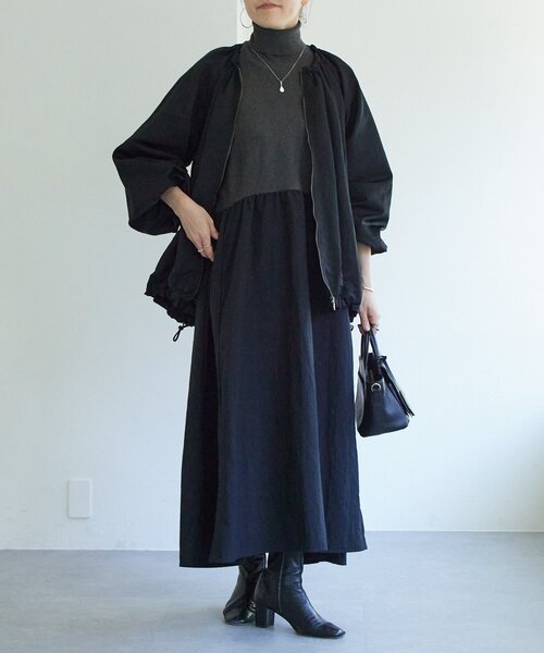 BEARDSLEY（ビアズリー） ワンピース ニットコンビギャザーワンピース