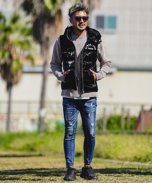 adamsJUGGLER（アダムスジャグラー） ダウンベスト ベスト RTEGバック