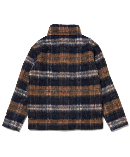 STUDIO SEVEN ブルゾン アウター Check Shaggy Button Jacket