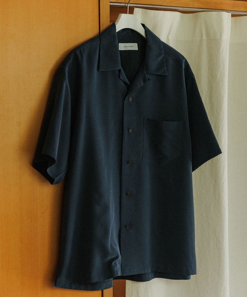 ADAM ET ROPE'（アダムエロペ） シャツ リラックス ドレープ レーヨン