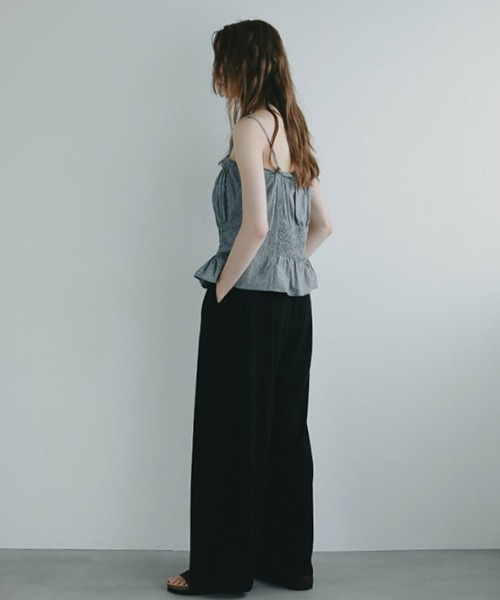 ETRE TOKYO（エトレトウキョウ） キャミソール コットンシルクギャザー