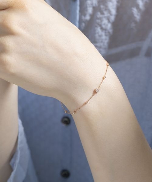 4℃（ヨンドシー） ブレスレット K18ピンクゴールド ダイヤモンド