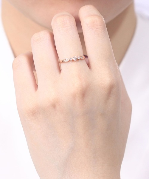 ESTELLE（エステール） 指輪 リング K18 ピンクゴールド ダイヤモンド