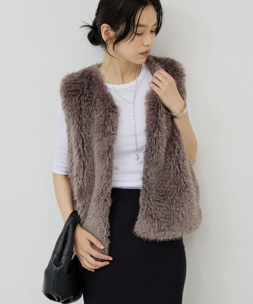 GALLARDAGALANTE（ガリャルダガランテ） ベスト ジレ フェイクカシミヤ